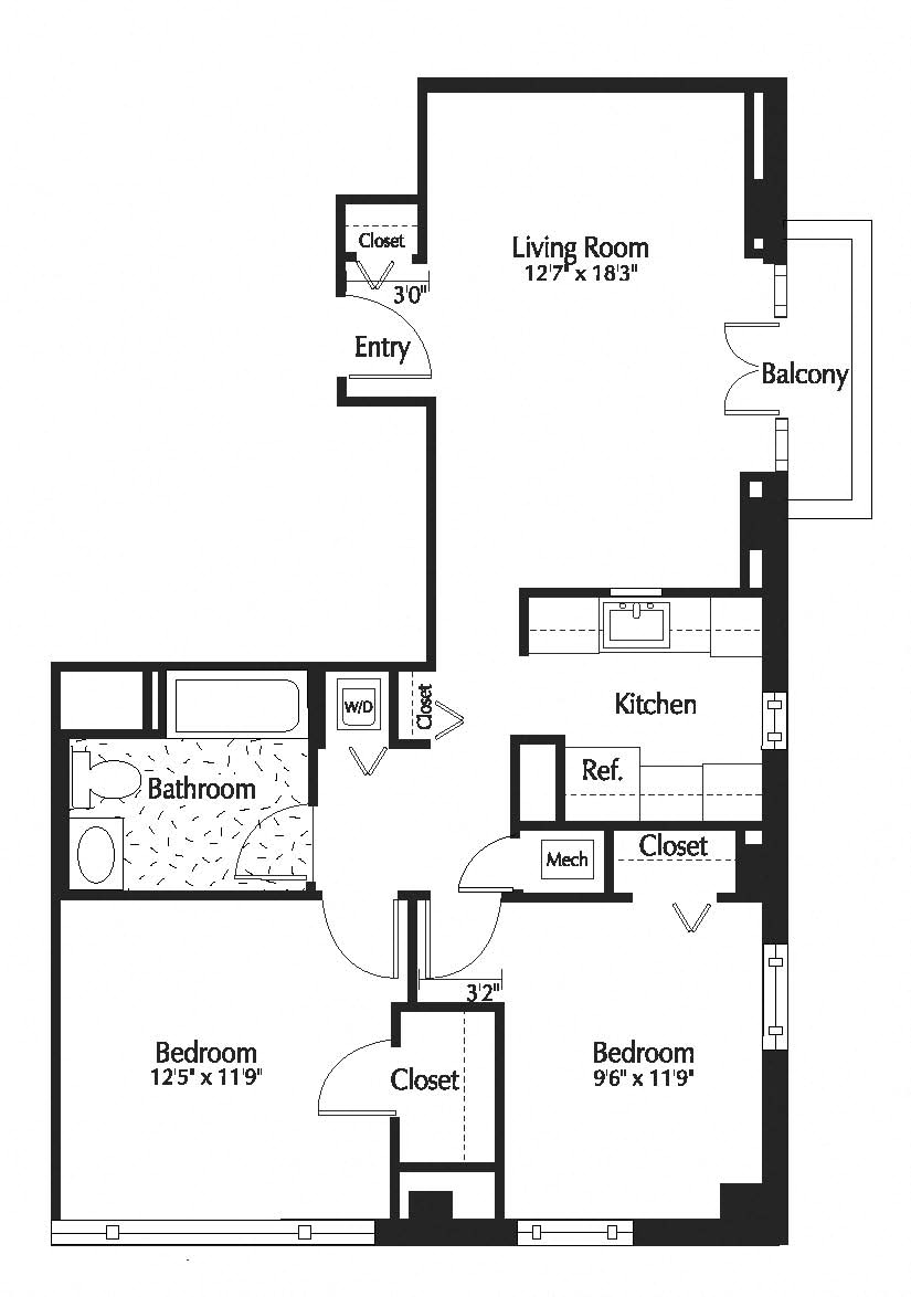 Apartment 0504 floorplan